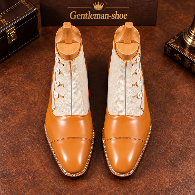 [Copy]Men’s Genuine Leather Double-Buckle Monk Strap Dress Shoes