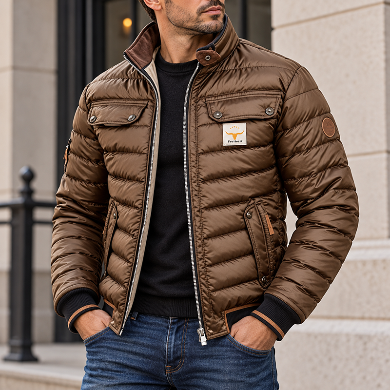 [Copy]Men's Vintage Western Sherpa-Lined Jacket