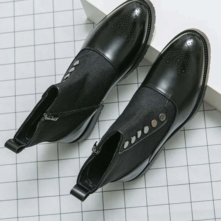 High-Top Breathable Round Toe Boots