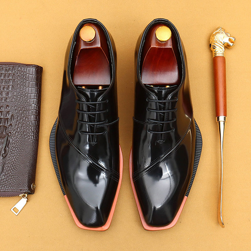 Men's Genuine Leather Business Formal Oxford Shoes