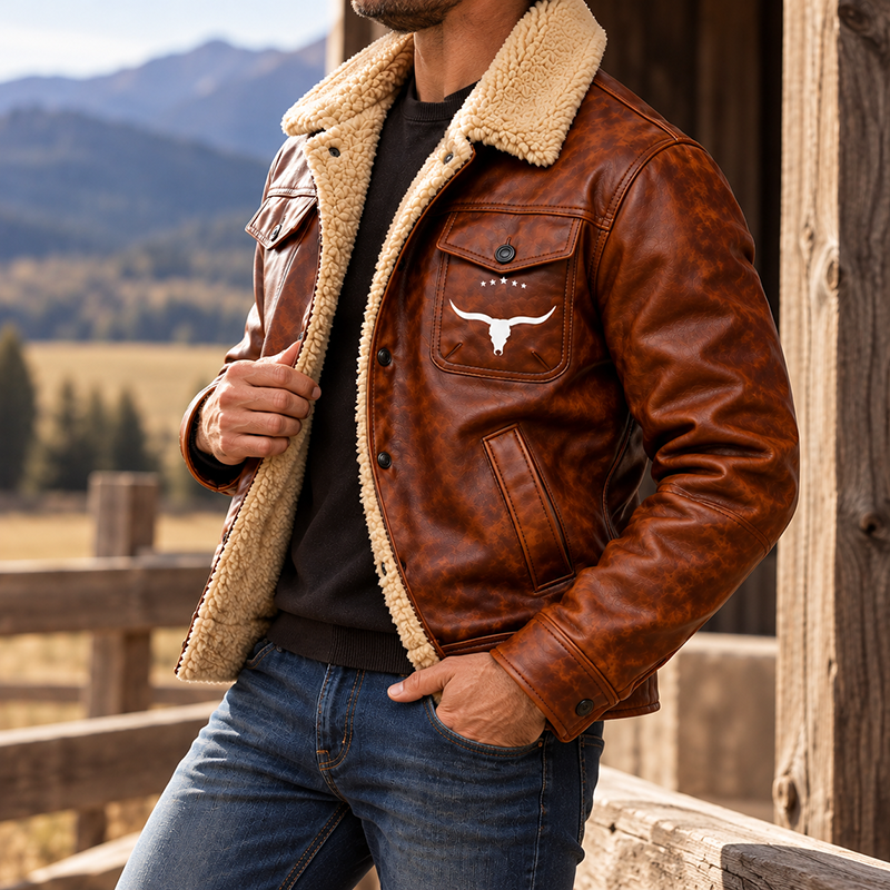 [Copy]Vintage-style jacket for middle-aged men