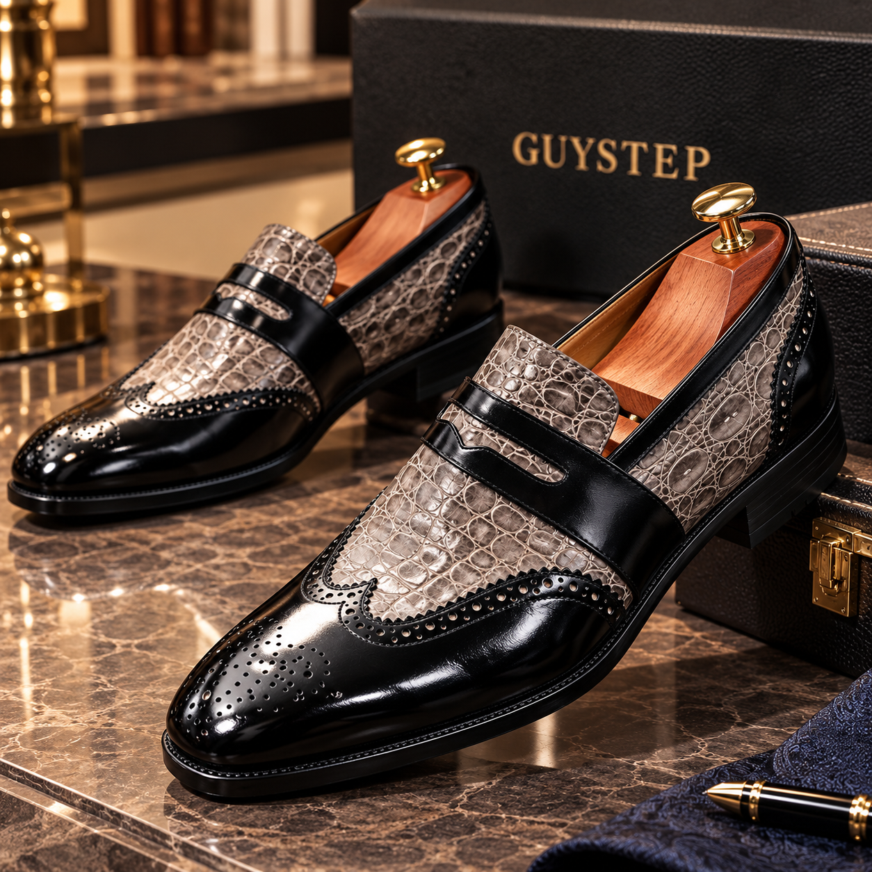 [Copy]Luxury Yellow Textured Leather Monk Strap Oxfords Men's Formal Dress Shoes