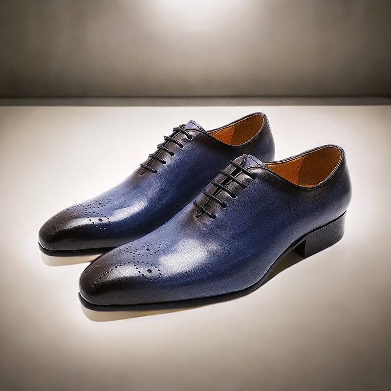 GUYSTEP™Men's simple and stylish genuine leather pointed toe oxford shoes