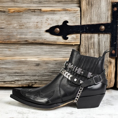 Classic retro accessories pointed boots