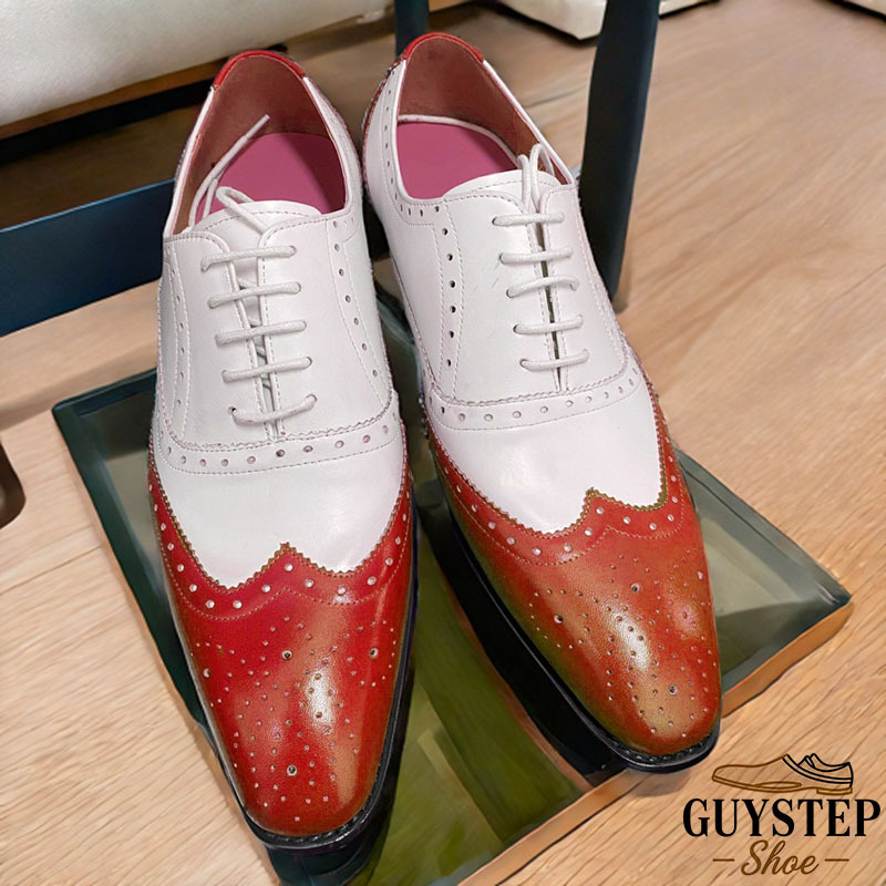 Fashion Wingtip Brogue Lace-Up Oxfords