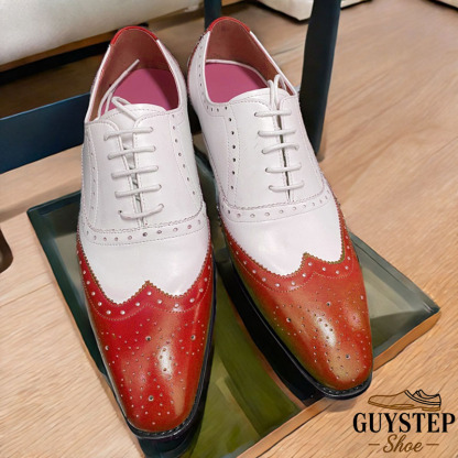 Fashion Wingtip Brogue Lace-Up Oxfords