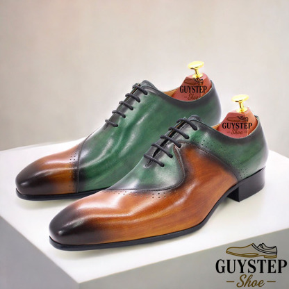 Men's business color matching personalized formal Oxford shoes