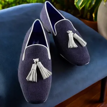 GUYSTEP™-Blue Tassel Men Slip On Shoes
