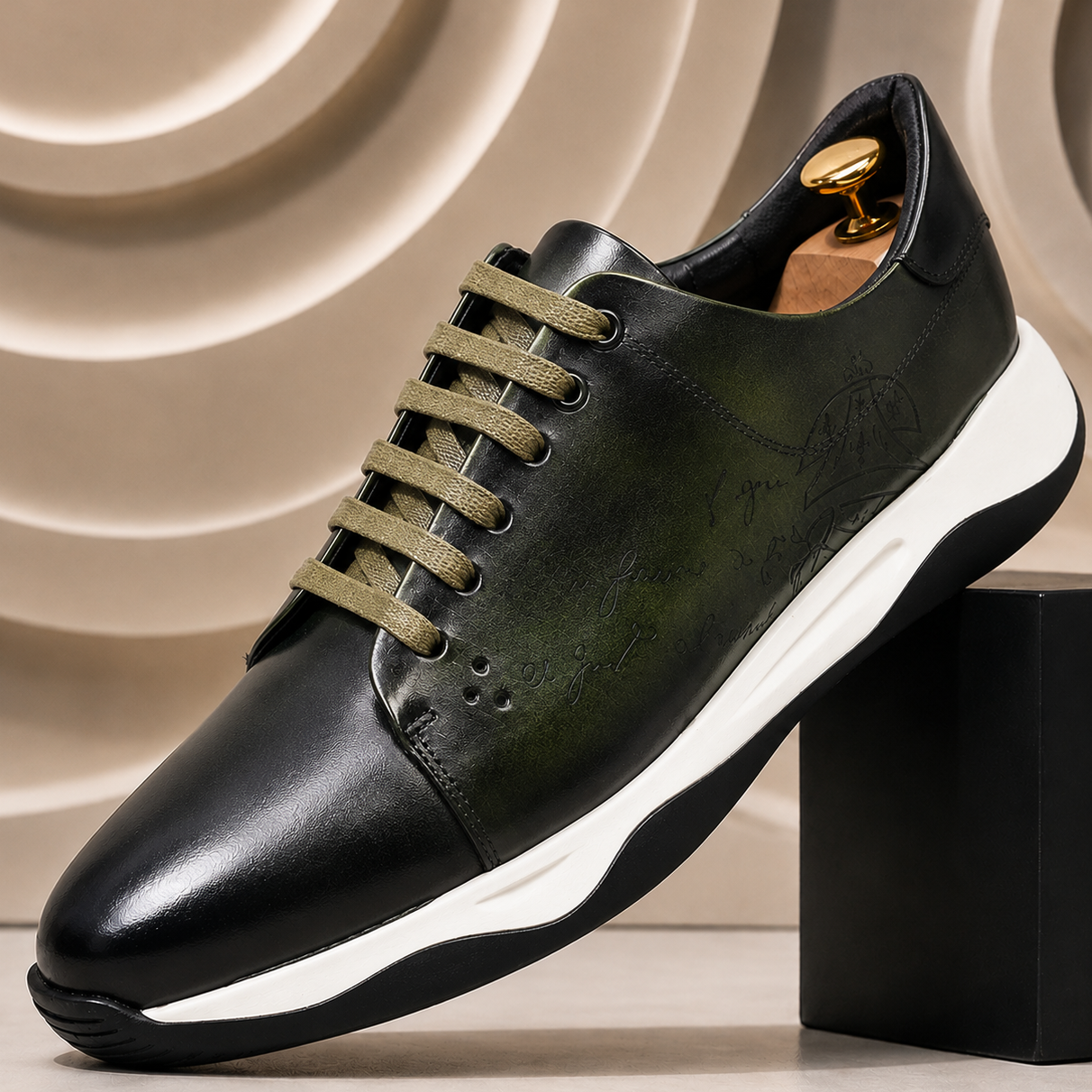 Men’s Premium Cowhide Leather Casual Sneakers – Multiple Colors