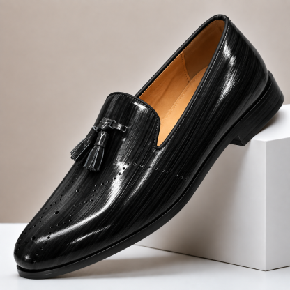 Kalvana Cowhide Leather Loafers