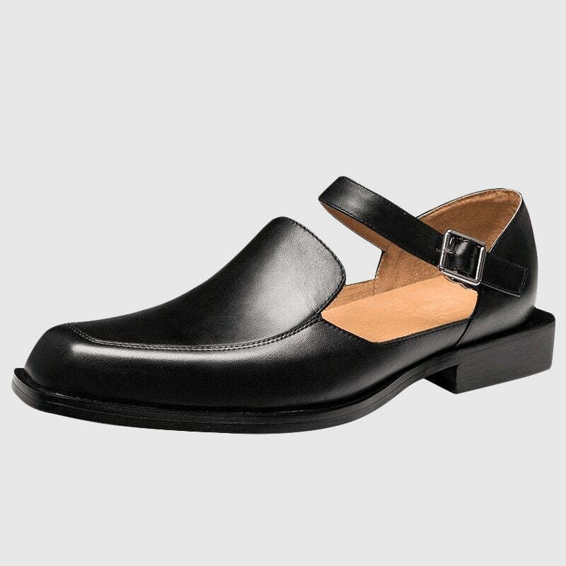 Dan Anthony Black Leather Sandals