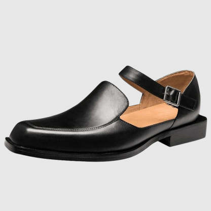 Dan Anthony Black Leather Sandals