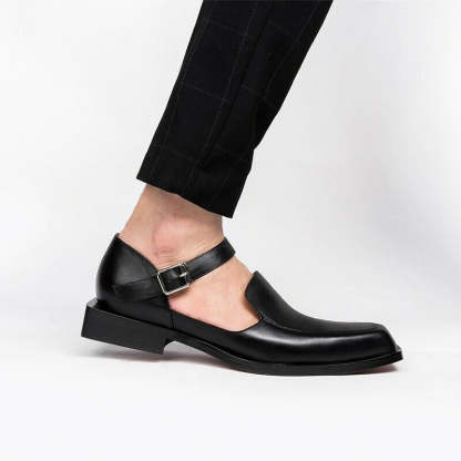 Dan Anthony Black Leather Sandals
