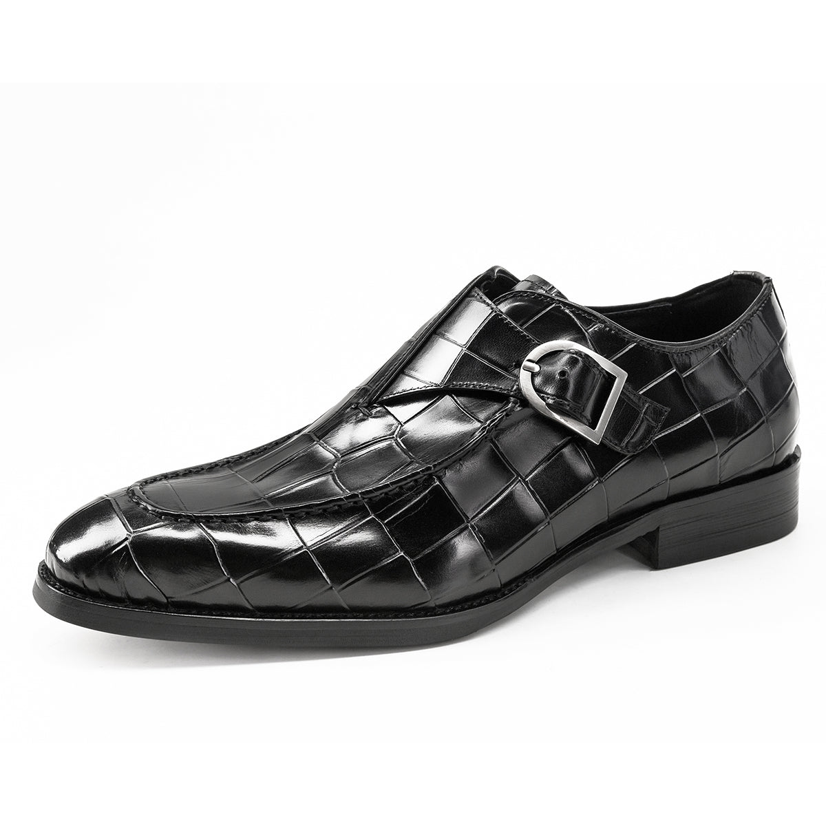 GUYSTEP™-Breathable fashion design genuine leather lace-up men monk shoes