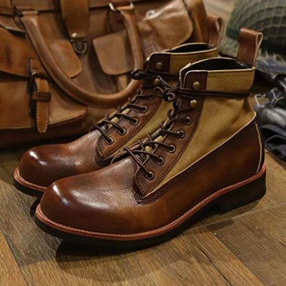 [Copy]GUYSTEP™New British retro motorcycle Martin leather boots