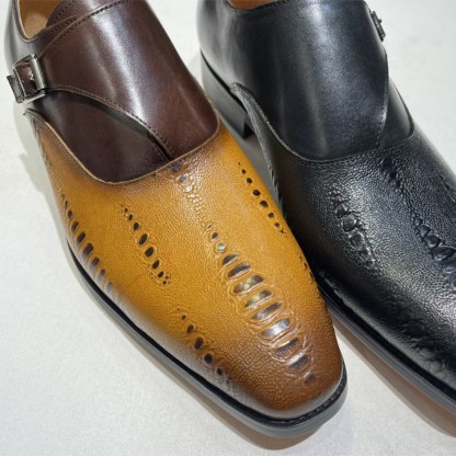 [Copy]Men's stylish color matching lace-up leather shoes