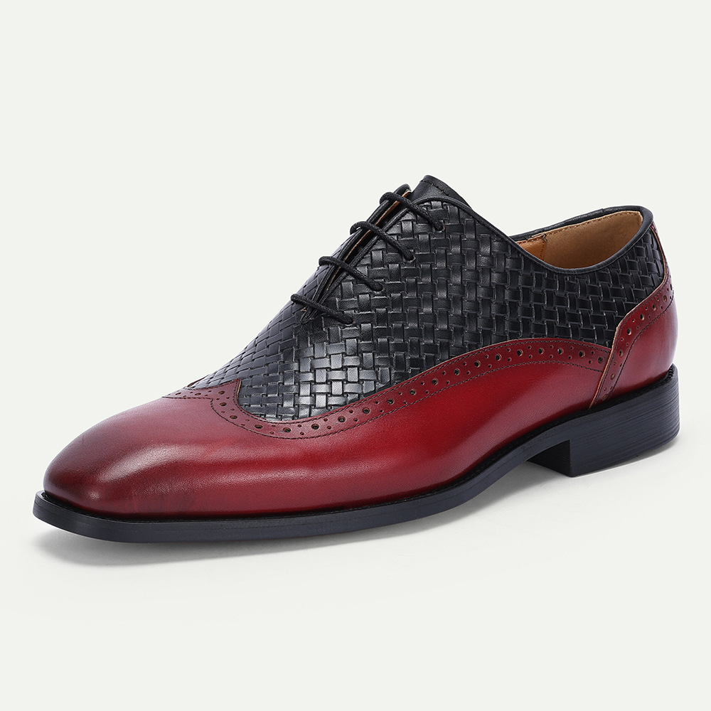 [Copy]GUYSTEP™2025 New elegant design retro fashion men's first layer cowhide lace-up leather shoes
