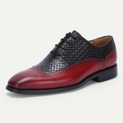 [Copy]GUYSTEP™2025 New elegant design retro fashion men's first layer cowhide lace-up leather shoes