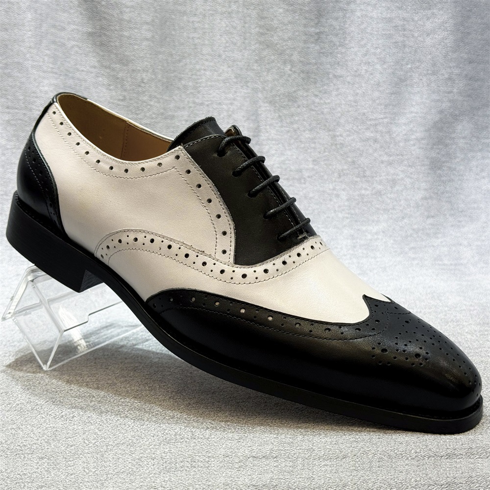Fashionable Crocodile Pattern Low-top Business Lace-up Oxford Shoes