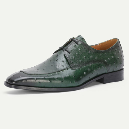 GUYSTEP™Elegant green luxury genuine leather men's dress shoes