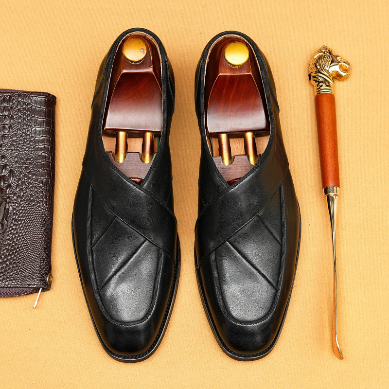 2025 new men's casual leather loafers
