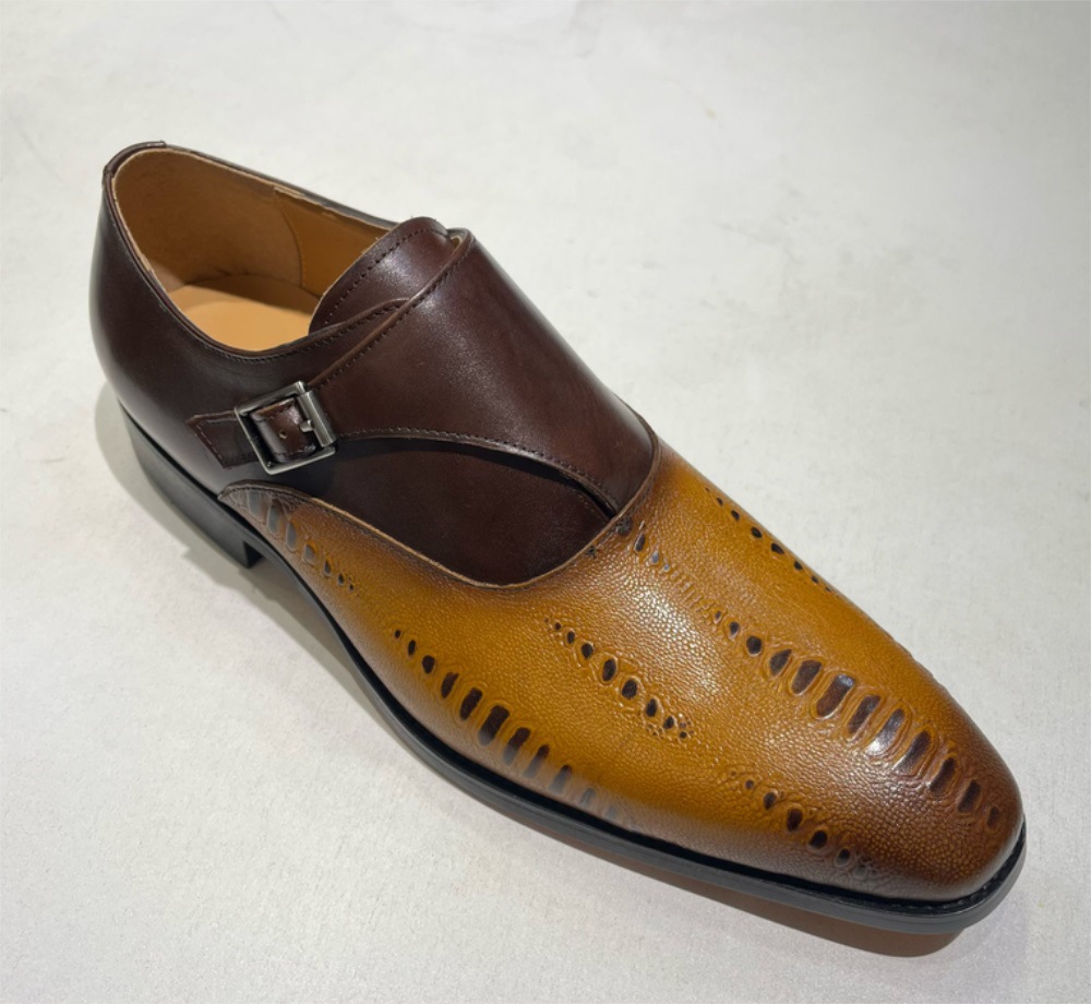 [Copy]Men's stylish color matching lace-up leather shoes