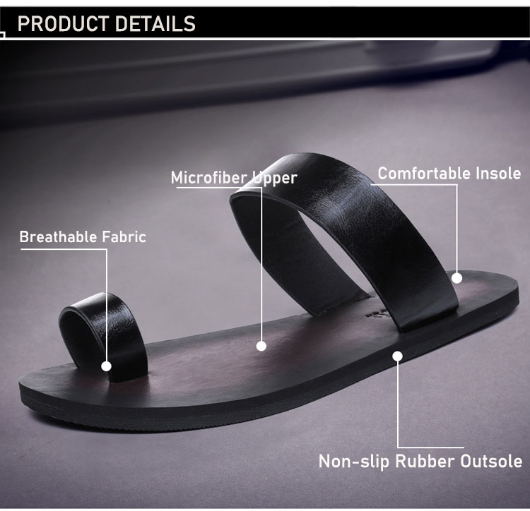 GUYSTEP™Summer men's slippers personality versatile black trendy sandals