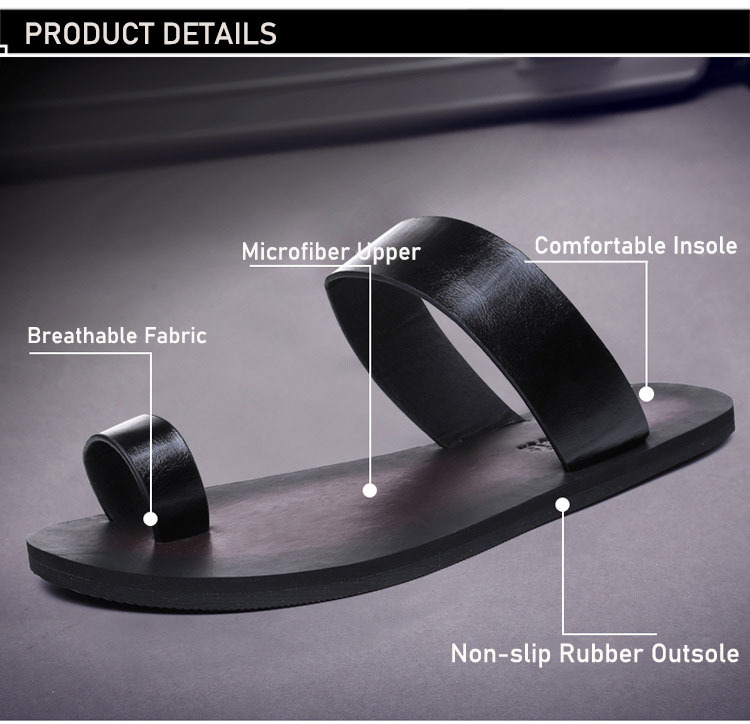 GUYSTEP™Summer men's slippers personality versatile black trendy sandals
