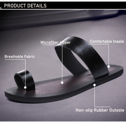 GUYSTEP™Summer men's slippers personality versatile black trendy sandals