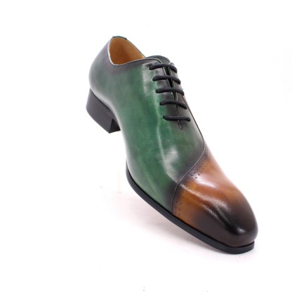 Men's leather shoes cross-border e-commerce hot-selling cowhide leather shoes business men's shoes color matching personality formal men's genuine leather Oxford shoes