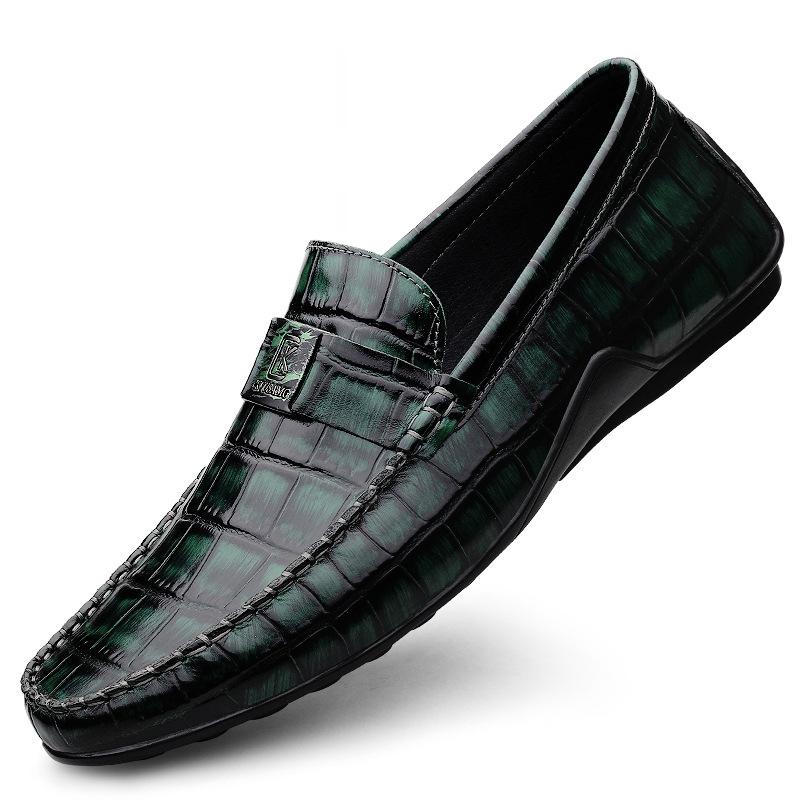 [Copy]Crocodile pattern men's leather shoes business casual