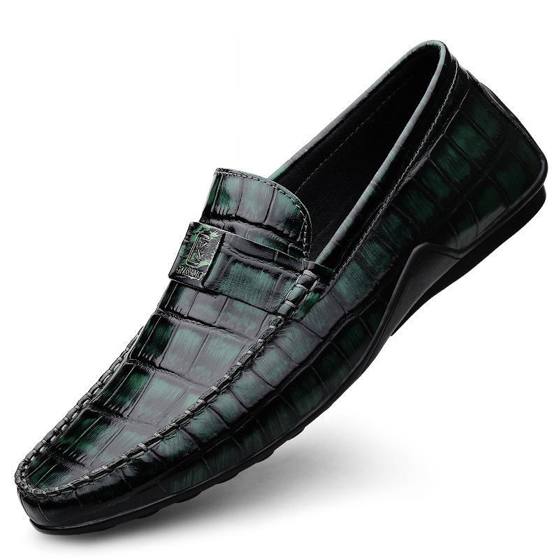 [Copy]Crocodile pattern men's leather shoes business casual