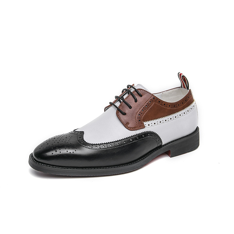 [Copy]Men's ostrich pattern handmade casual shoes