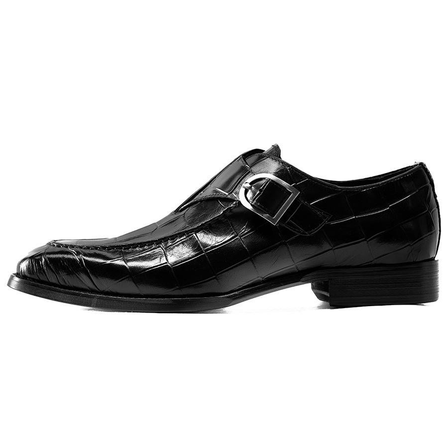 Monk shoes cowhide men's shoes new buckle leather shoes men's low-top shoes for men's fashion shoes