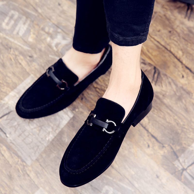 Men's matte horsebit loafers