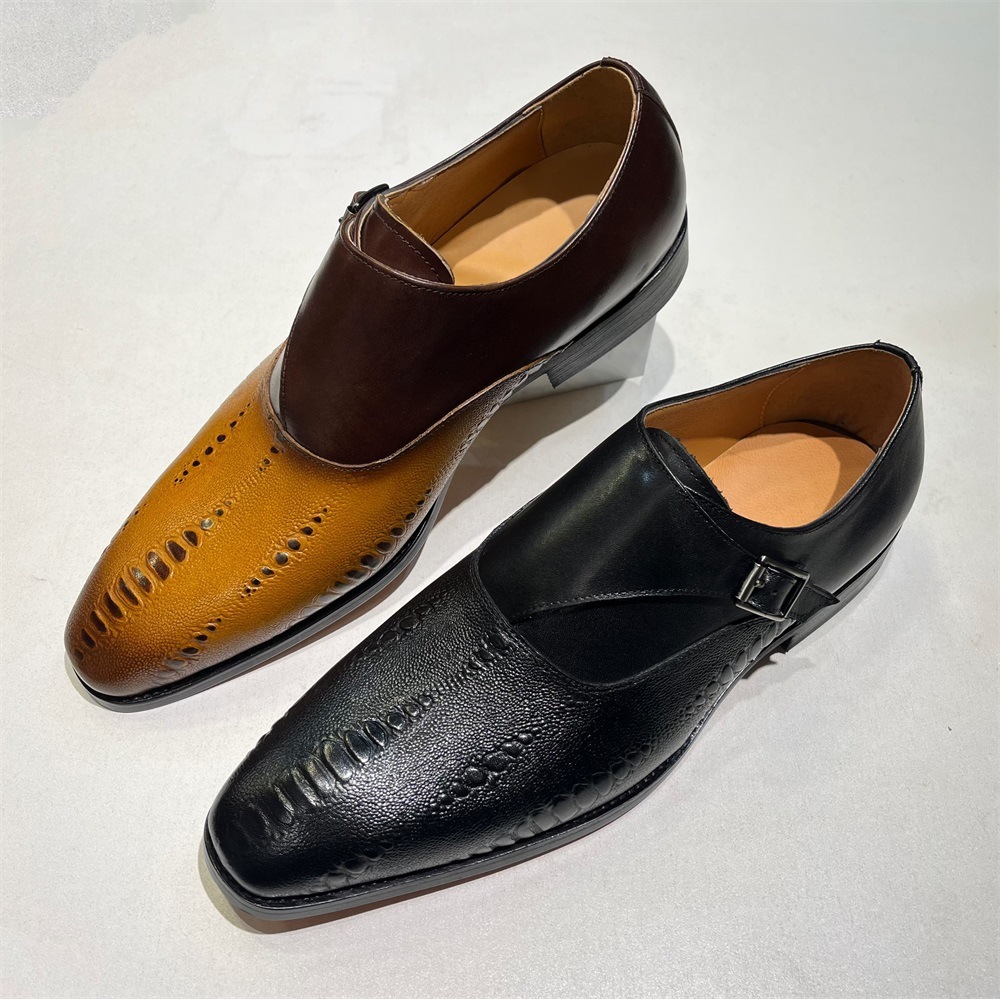 [Copy]Men's stylish color matching lace-up leather shoes