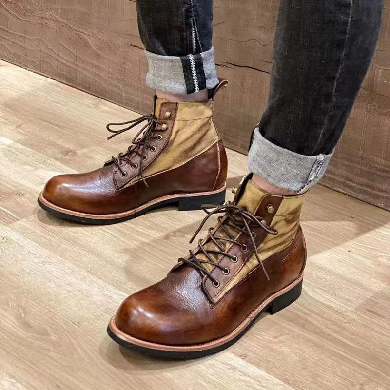 [Copy]GUYSTEP™New British retro motorcycle Martin leather boots