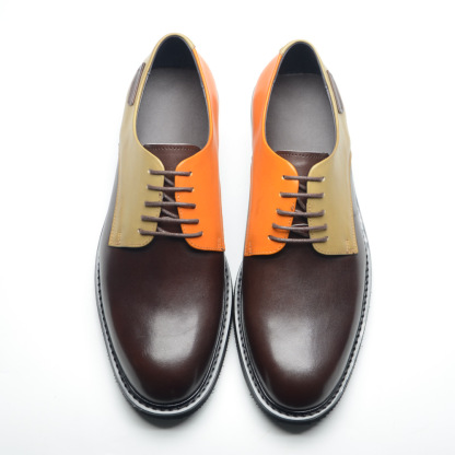 GUYSTEP™Fashionable luxury high-end color matching men's casual leather shoes