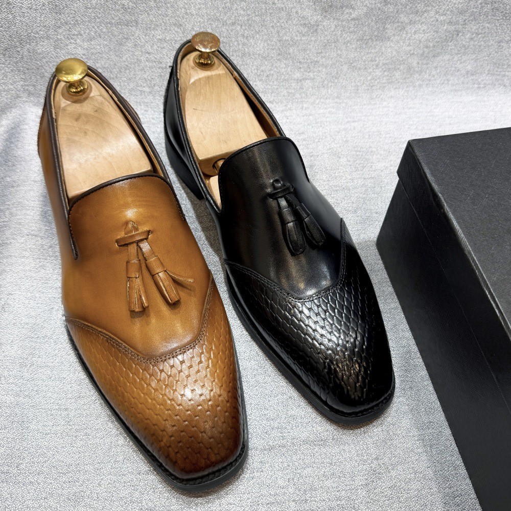 [Copy]2025 Men's first layer cowhide fashionable breathable casual shoes