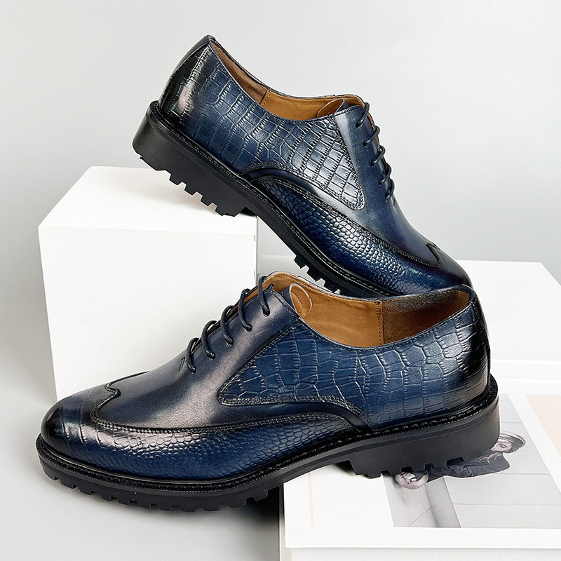 GUYSTEP™Men's high-end business British style genuine leather shoes