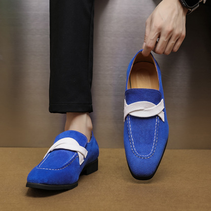 GUYSTEP™Men's classic design blue loafers
