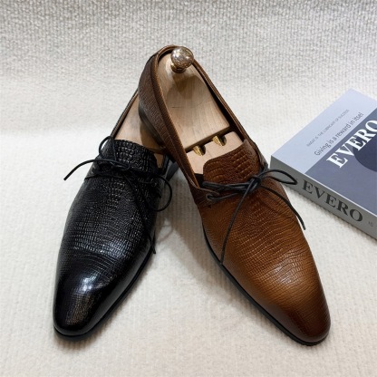 [Copy]GUYSTEP™2025 new men's business top layer cowhide pointed buckle leather shoes