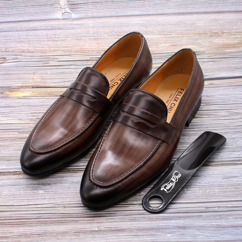 [Copy]2025 Men's leather double buckle casual monk shoes