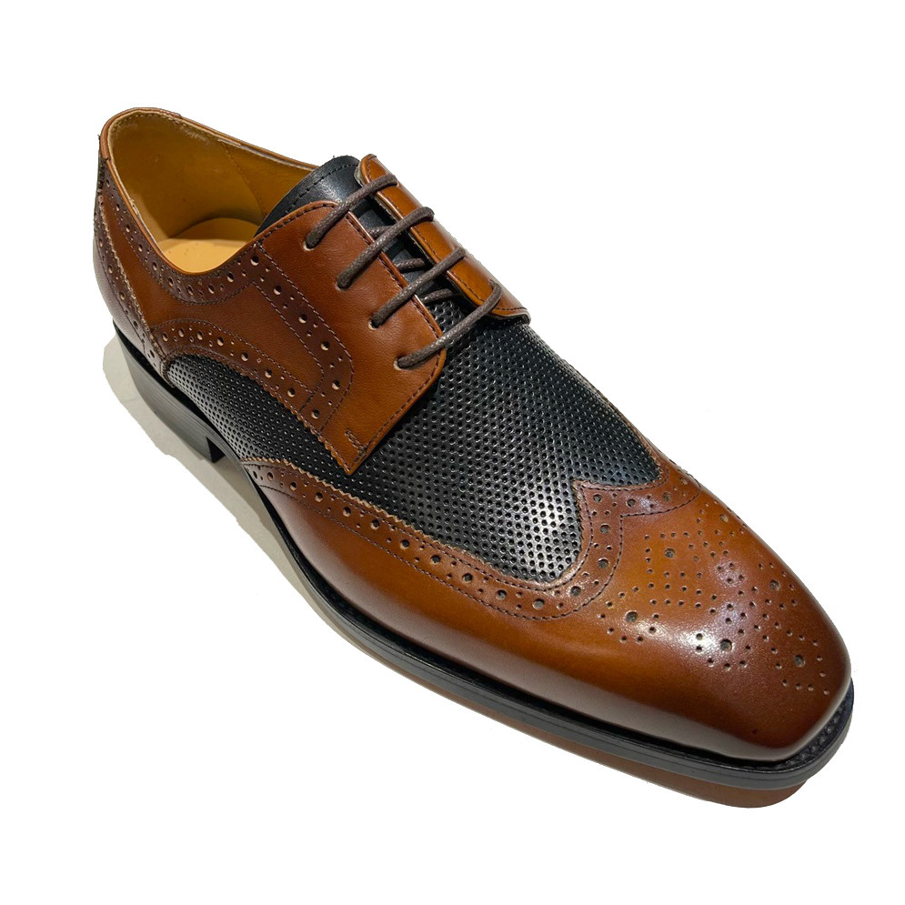 Men's (Black and Brown) Wingtip Brogue Dress Shoes