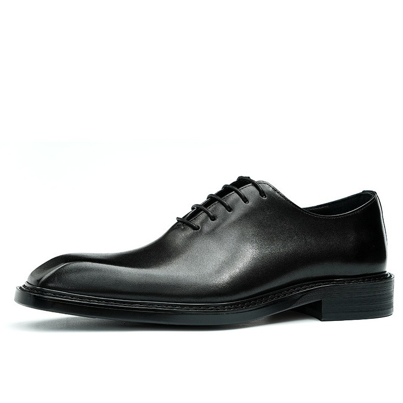 [Wholesale] Brown leather shoes for men, genuine leather, British high-end, polished color, business formal, wedding groom shoes