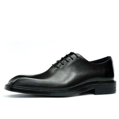 [Wholesale] Brown leather shoes for men, genuine leather, British high-end, polished color, business formal, wedding groom shoes