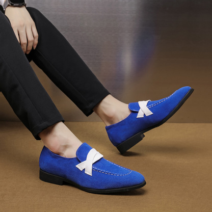 GUYSTEP™Men's classic design blue loafers