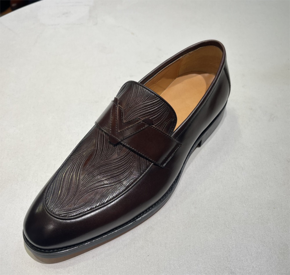 [Copy]Stylish Navy - Blue Leather Loafers: Elegant and Sophisticated Footwear
