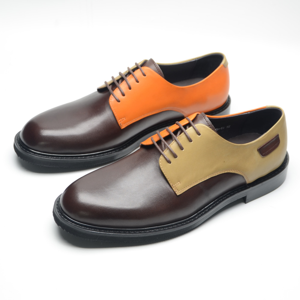 GUYSTEP™Fashionable luxury high-end color matching men's casual leather shoes