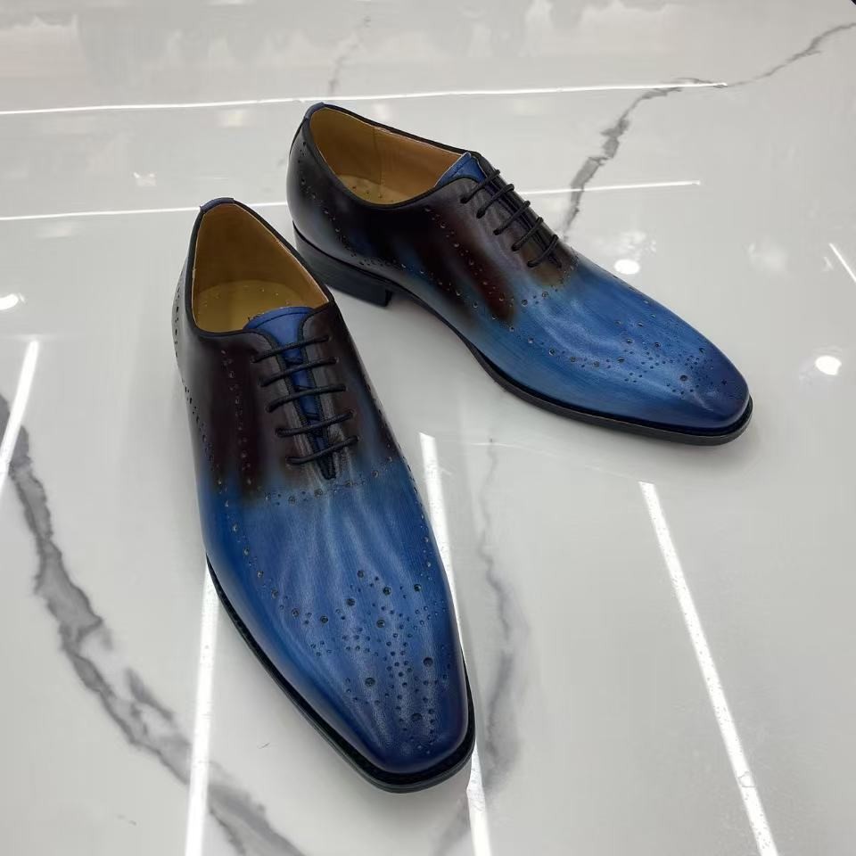 Genuine Leather Brogue Business Formal Shoes